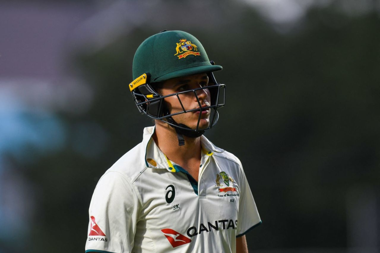 Sam Konstas walks off after being dismissed for 0, West Indies vs Australia, 3rd Test, Kingston, Day 2, July 13, 2025
