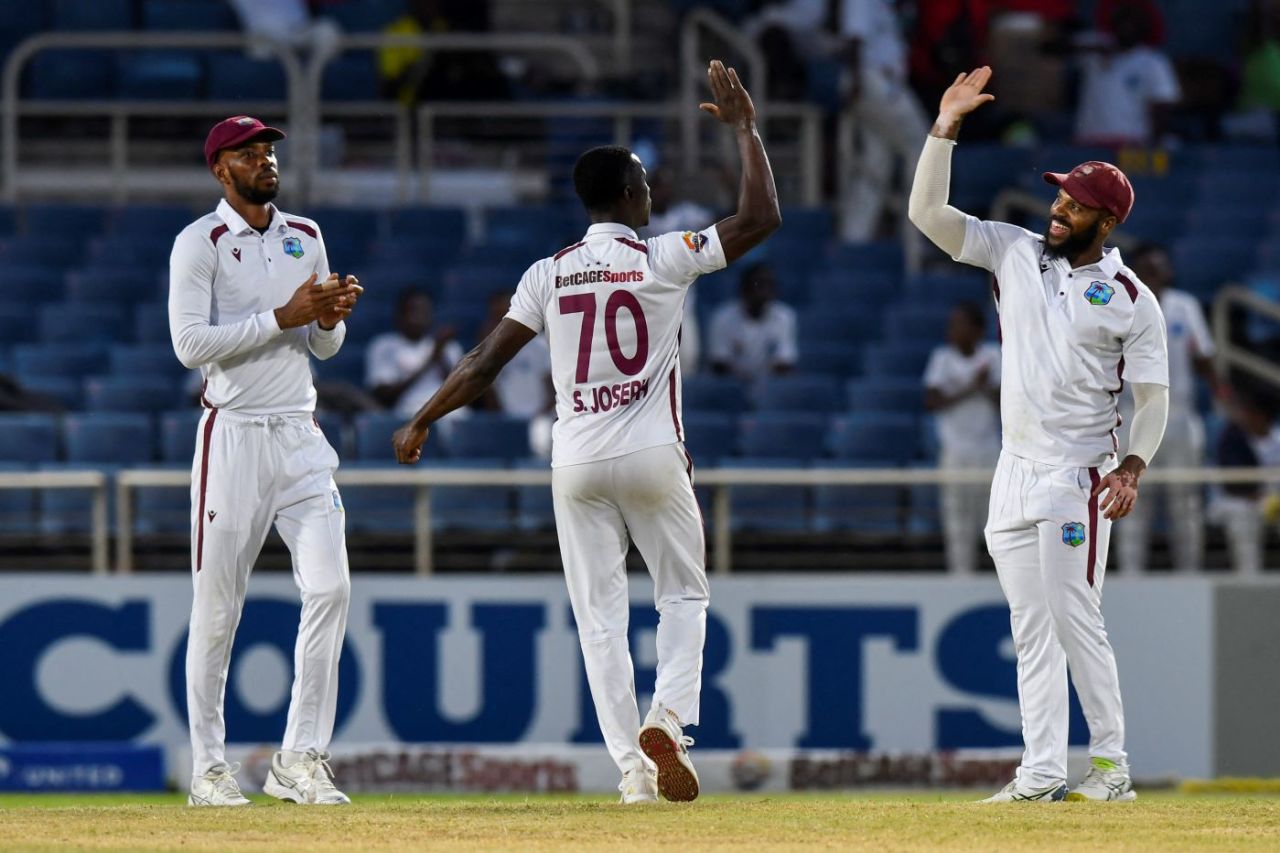 Shamar Joseph removed both openers, West Indies vs Australia, 3rd Test, Kingston, Day 2, July 13, 2025