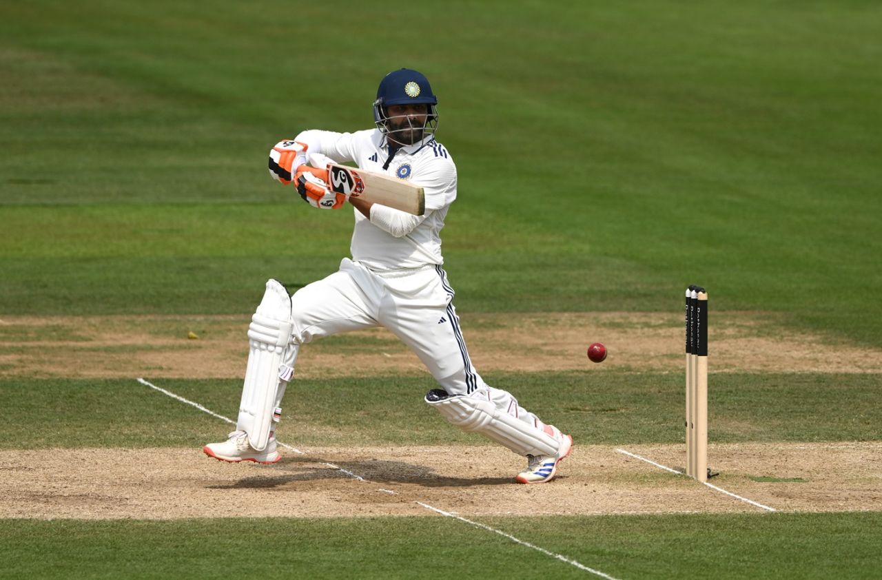 Ravindra Jadeja held his own after India lost three wickets early, England vs India, 3rd Test, Lord's, fifth day, July 14, 2025