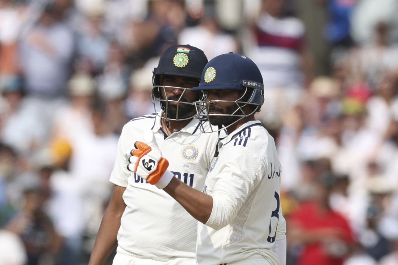 Ravindra Jadeja notched up a fourth straight half-century, England vs India, 3rd Test, Lord's, fifth day, July 14, 2025