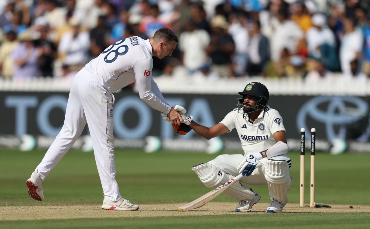 Spirit of cricket! Harry Brook consoles Mohammed Siraj, England vs India, 3rd Test, Lord's, fifth day, July 14, 2025