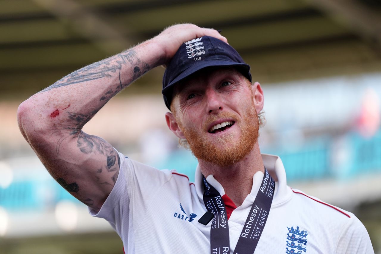 Ben Stokes soaks in the victory, England vs India, 3rd Test, Lord's, London, Day 5, July 14, 2025