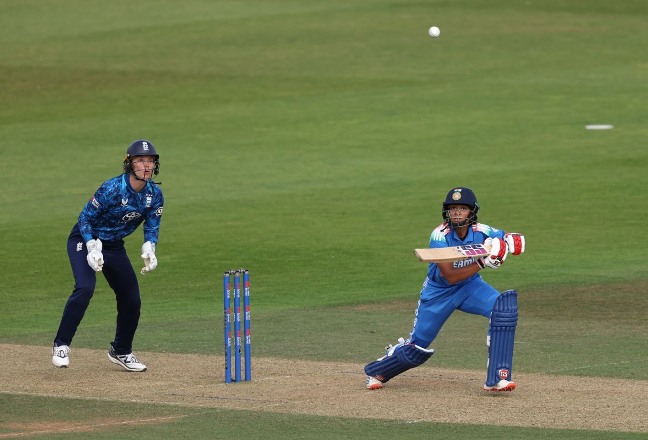 Pratika Rawal was steady, England vs India, 1st women's ODI, Southampton, July 16, 2025
