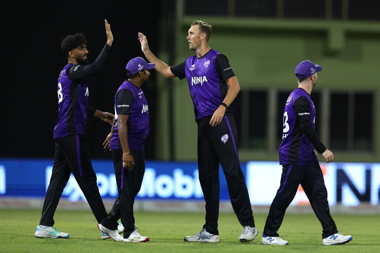 Billy Stanlake finished with three wickets, Guyana Amazon Warriors vs Hobart Hurricanes, GSL, Providence, July 16, 2025