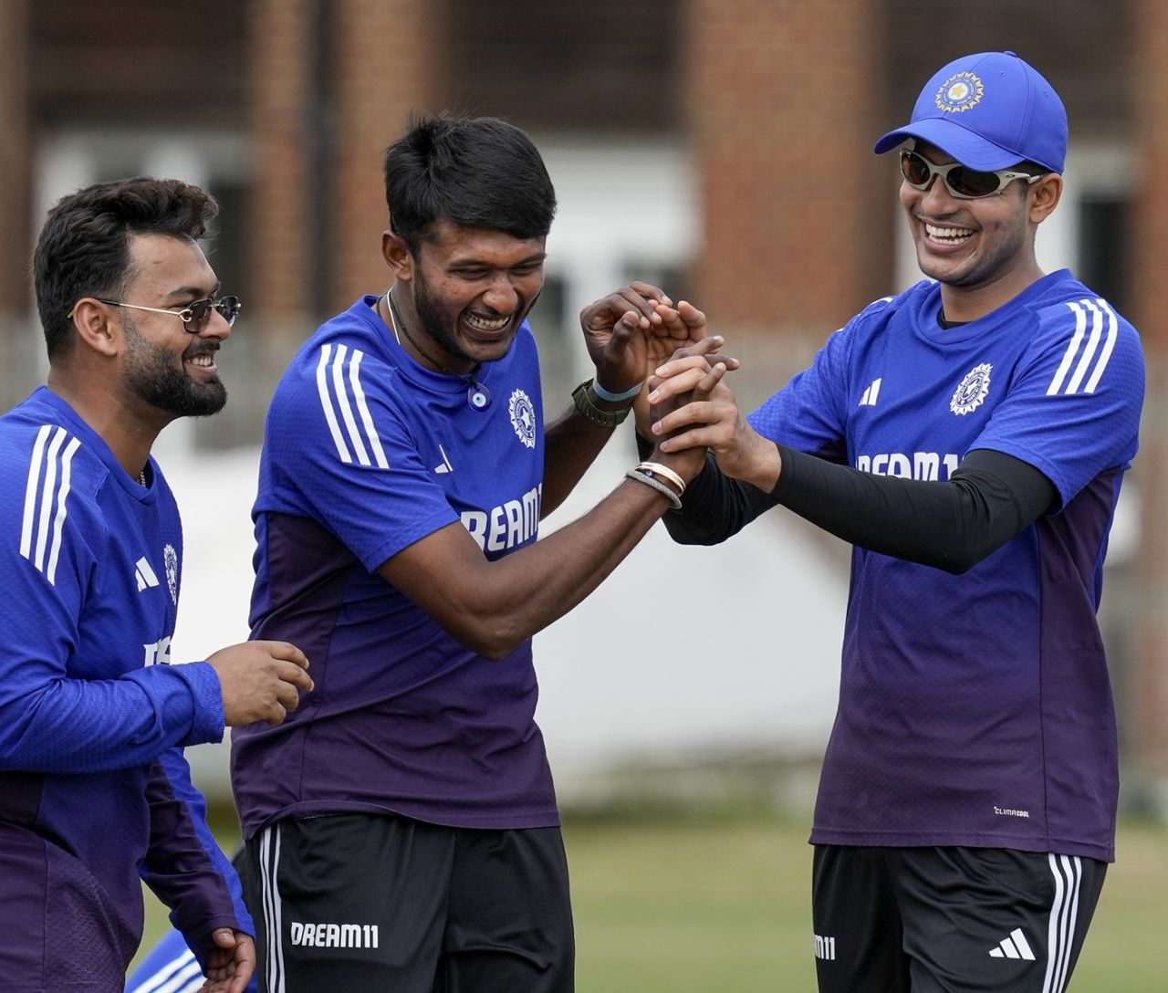 Rishabh Pant, B Sai Sudharsan and Shubman Gill were in a cheerful mood, Beckenham, July 17, 2025 