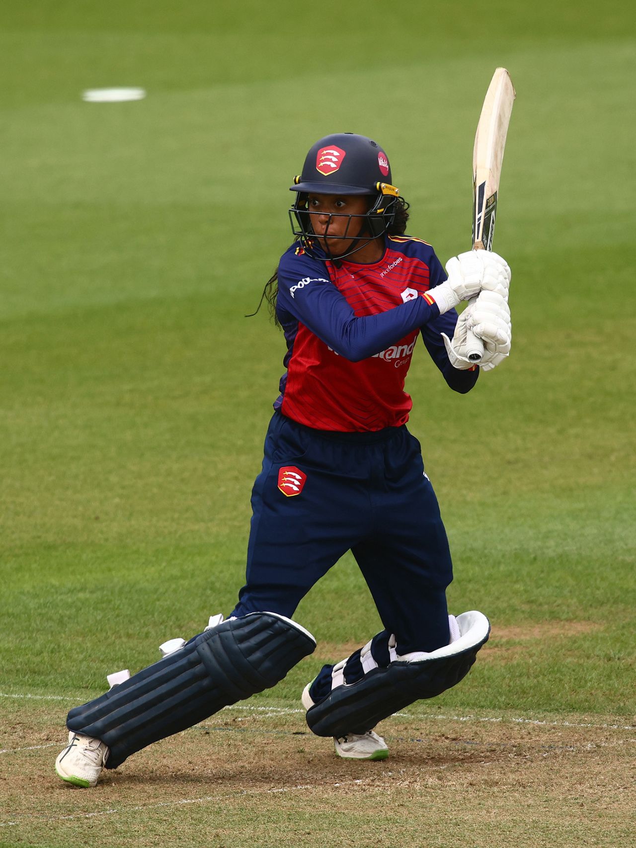 Cordelia Griffith flashes into the off side, Surrey vs Essex, Women's T20 Blast, The Oval, July 6, 2025