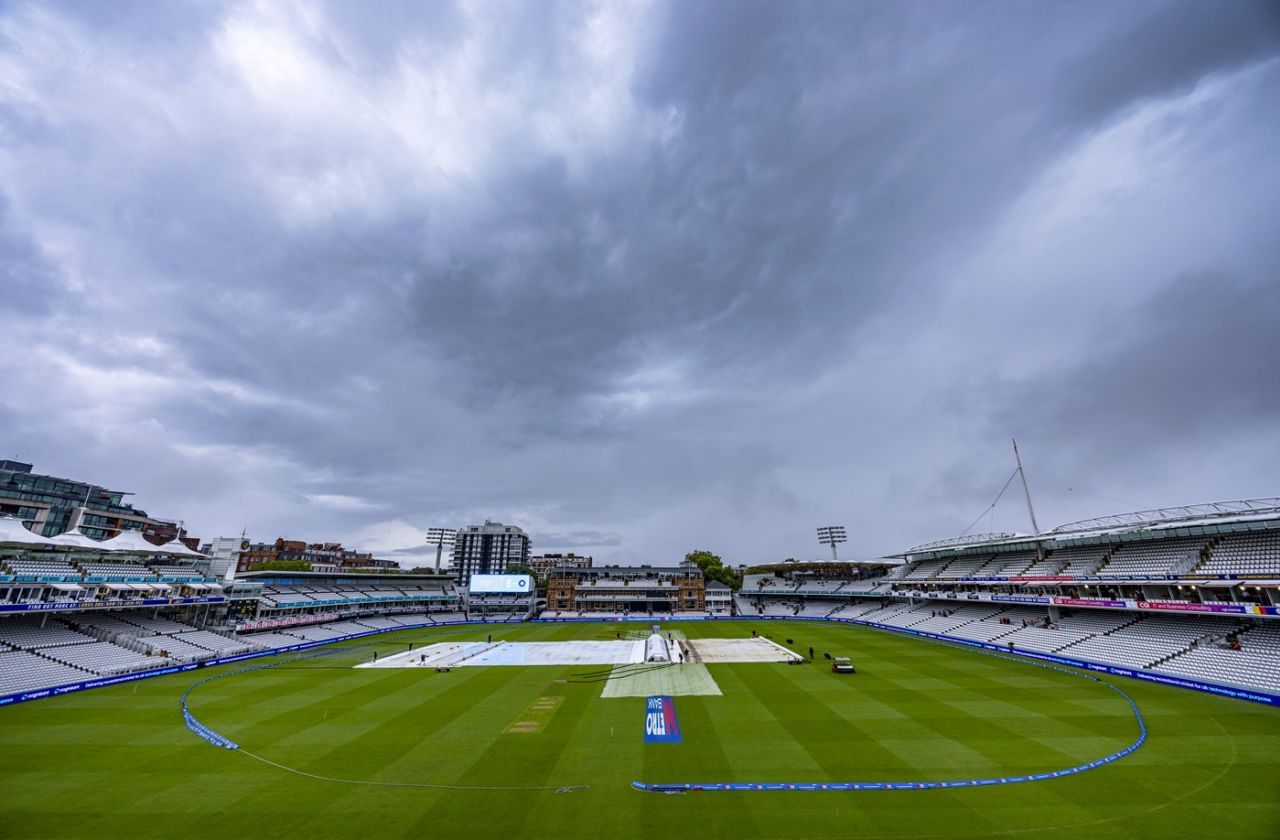 Dark clouds hover over Lord's, England vs India, 2nd women's ODI, Lord's, London, July 19, 2025