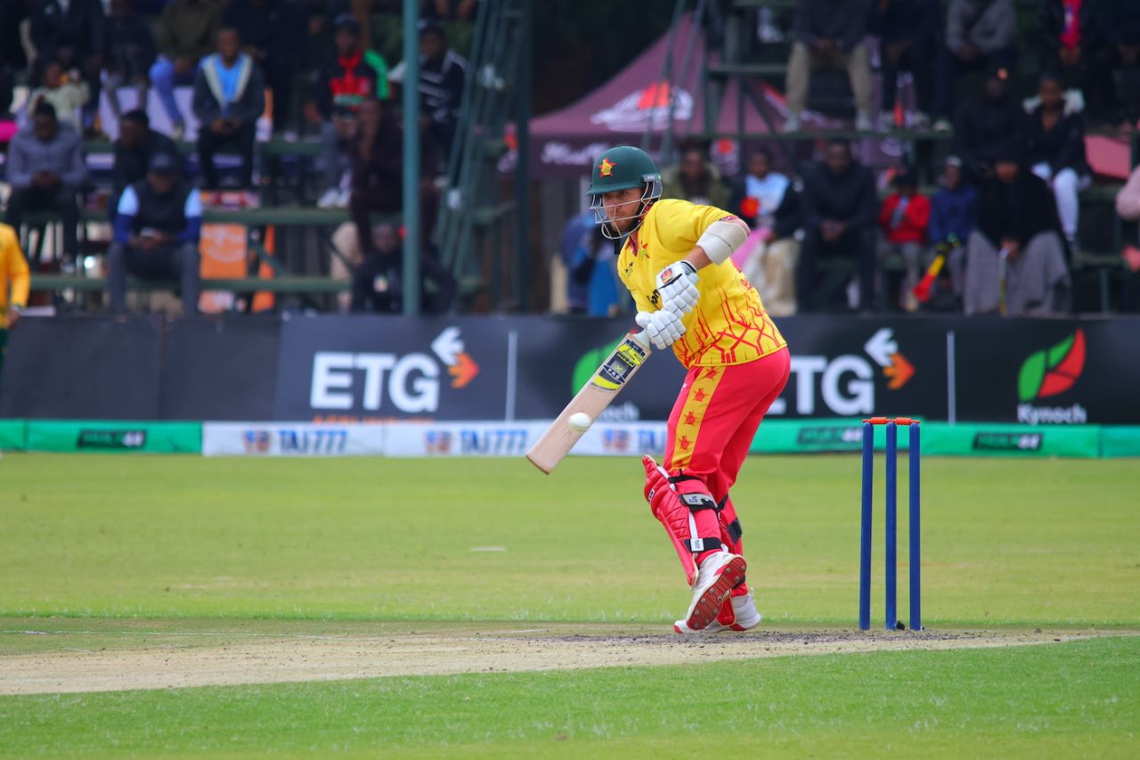 Brian Bennett exploded after a slow start, Zimbabwe vs South Africa, Men's T20I tri-series, Harare, July 20, 2025