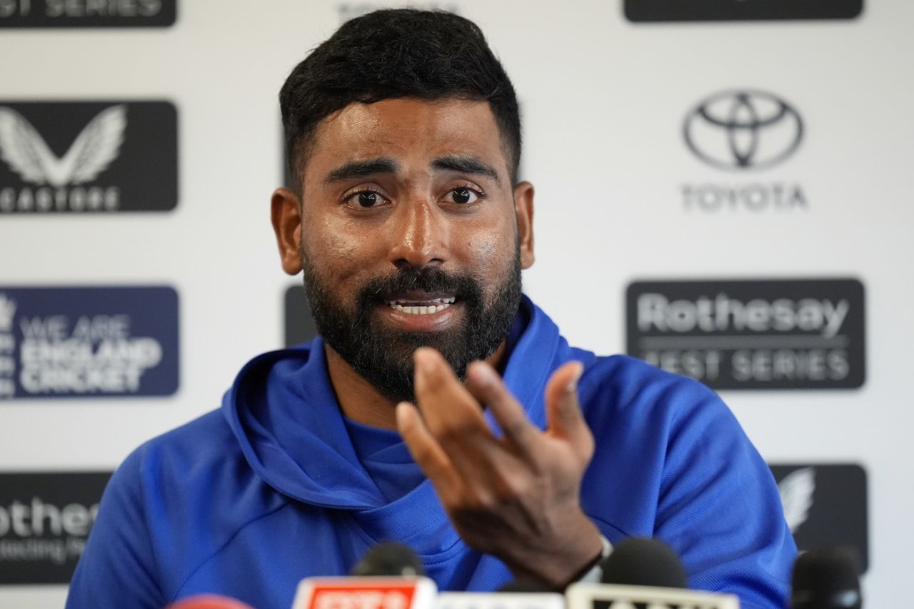 Mohammed Siraj addresses the press, England vs India, 4th Test, Manchester, July 21, 2025