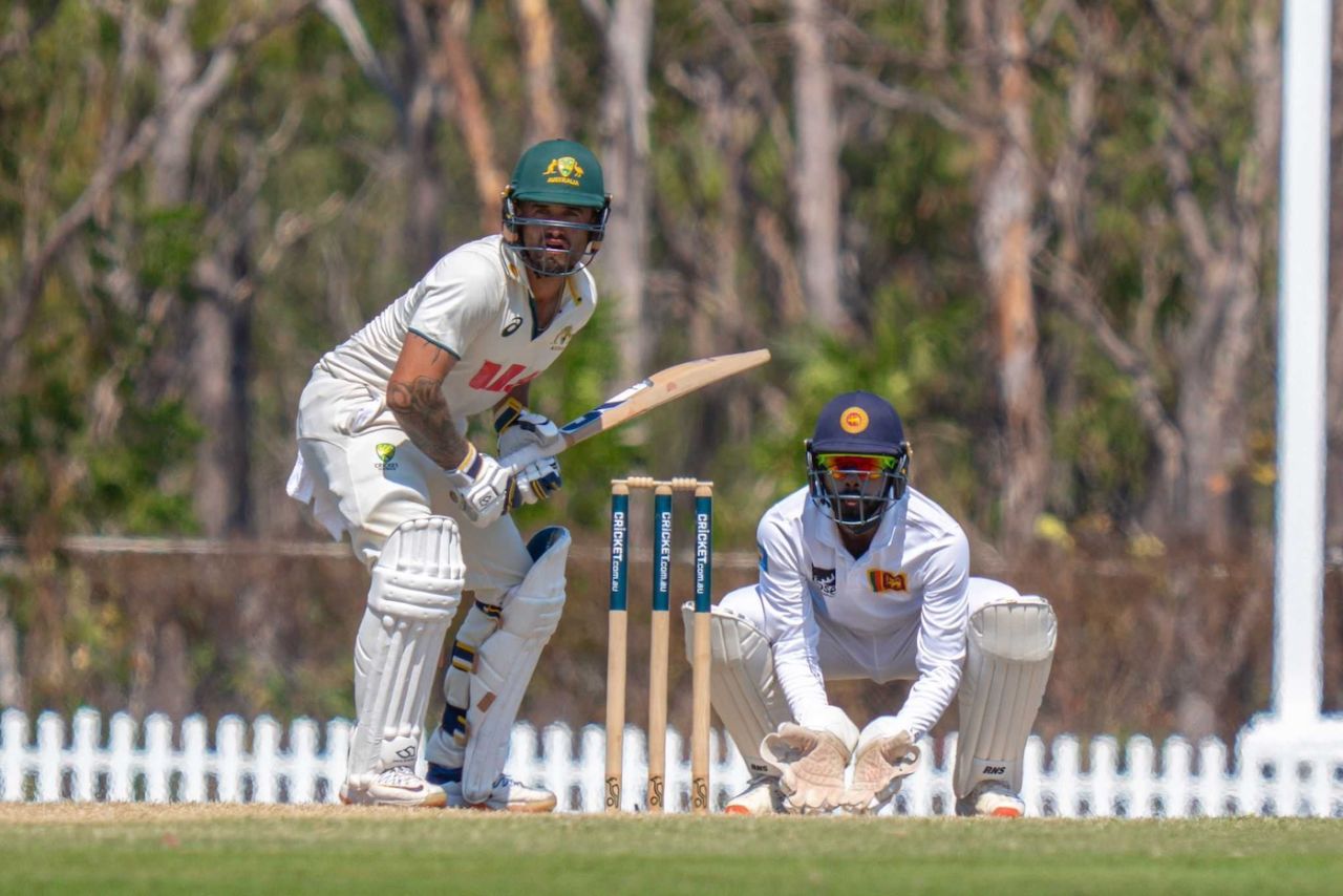 Jake Weatherald scored 183 in 275 balls, Australia A vs Sri Lanka A, 2nd unofficial Test, Darwin, 3rd day, July 22, 2025