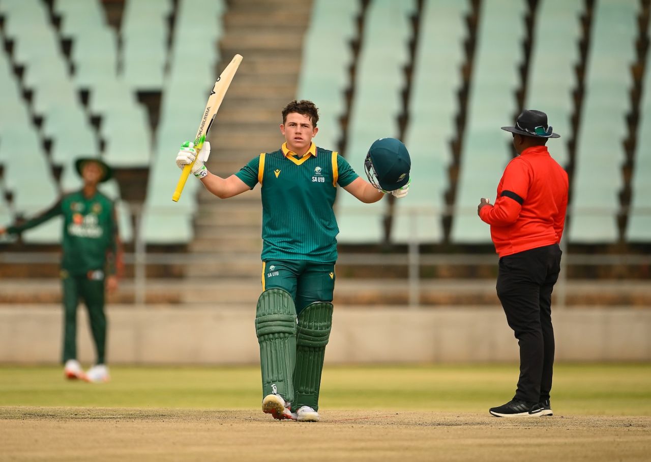 Jorich Van Schalkwyk smashed an unbeaten century, South Africa vs Bangladesh, 3rd Under-19 ODI, Benoni, July 22, 2025