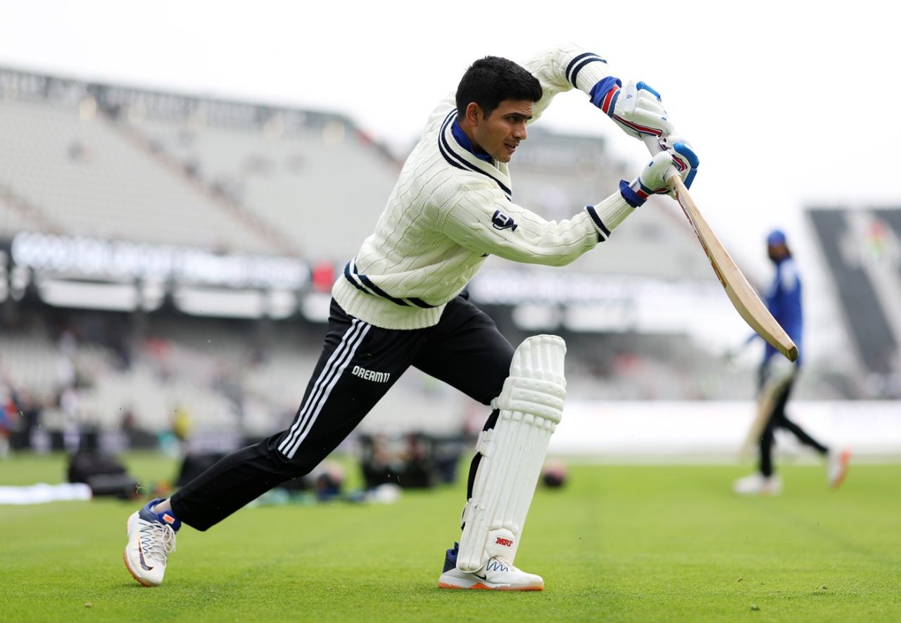 Shubman Gill warms up, England vs India, 4th Test, Old Trafford, 1st day, July 23, 2025