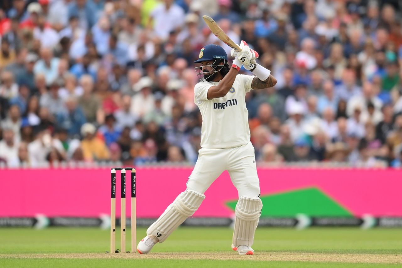 KL Rahul cuts for four, England vs India, 4th Test, 1st day, Manchester, July 23, 2025