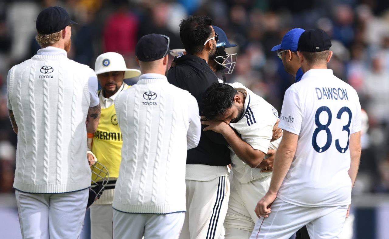 Rishabh Pant was in pain after a blow to his foot, England vs India, 4th Test, 1st day, Manchester, July 23, 2025