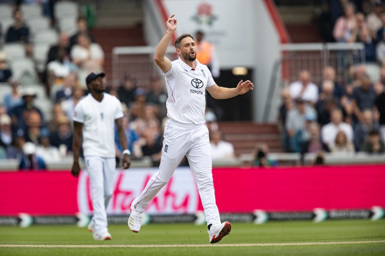 Chris Woakes beat the bat multiple times, England vs India, 4th Test, Manchester, 2nd day, July 24, 2025