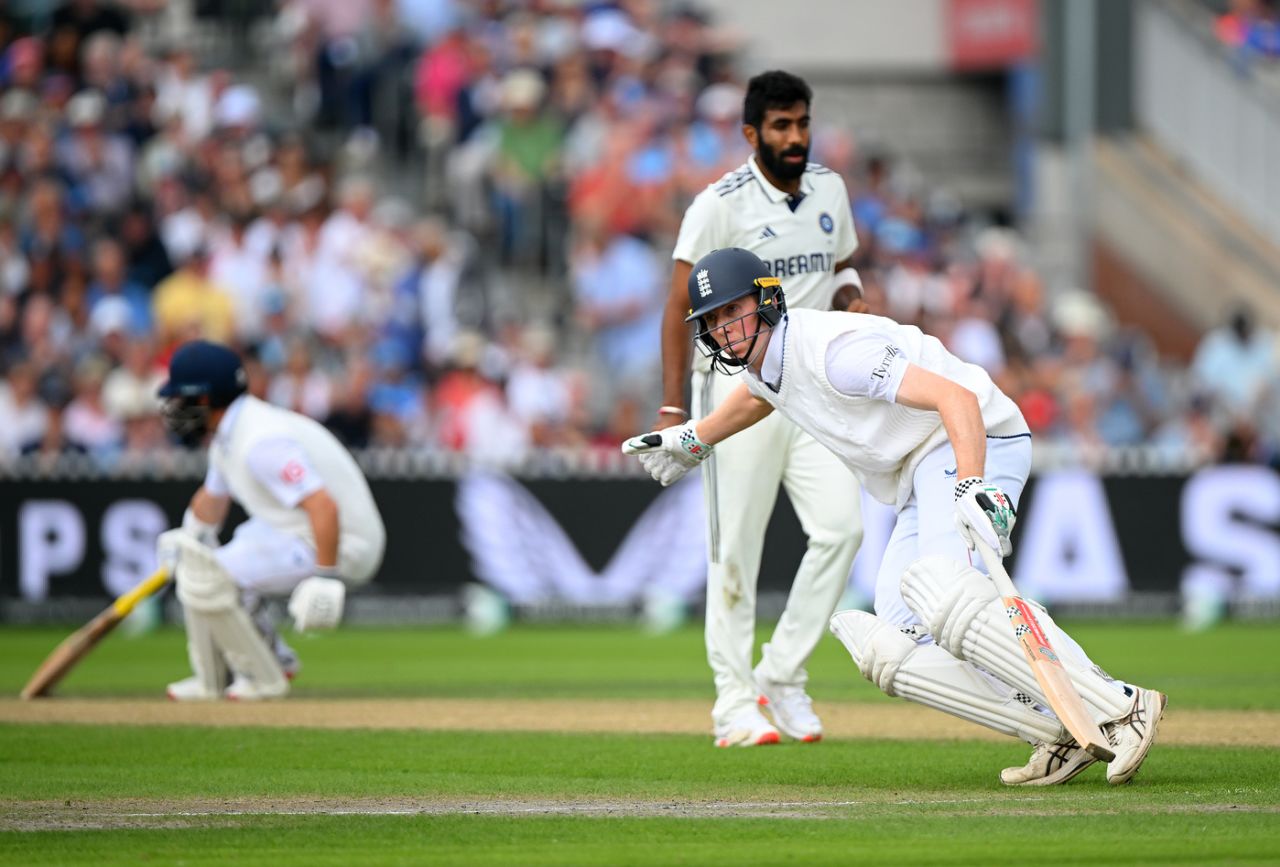 Ben Duckett And Zak Crawley take a run, England vs India, 4th Test, 2nd Day, Manchester, July 24, 2025