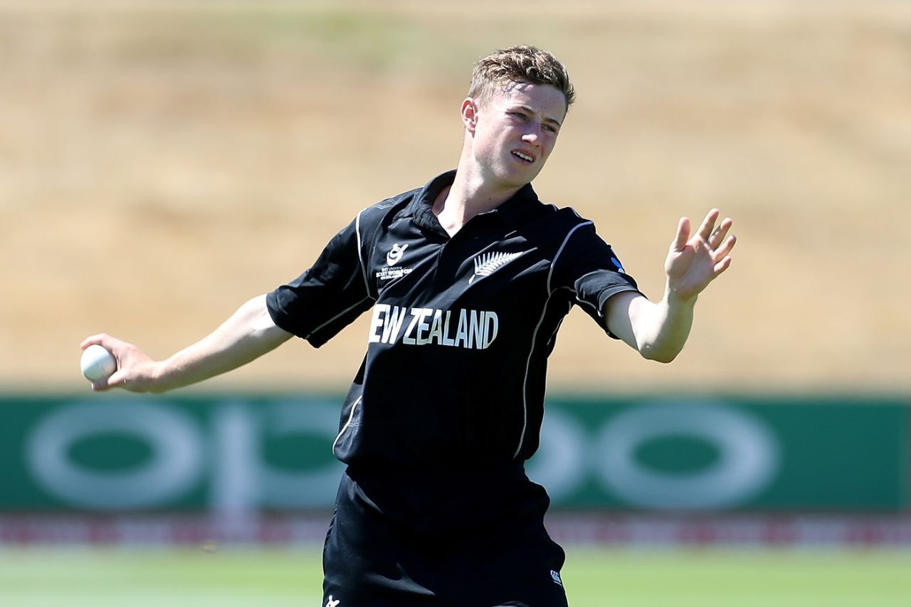 Matt Fisher played for New Zealand in the 2018 Under-19 World Cup, Queenstown, January 30, 2018