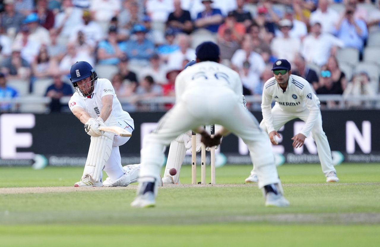 Liam Dawson played a handy innings in the final session of the third day, England vs India, 4th Test, 3rd Day, Manchester, July 25, 2025