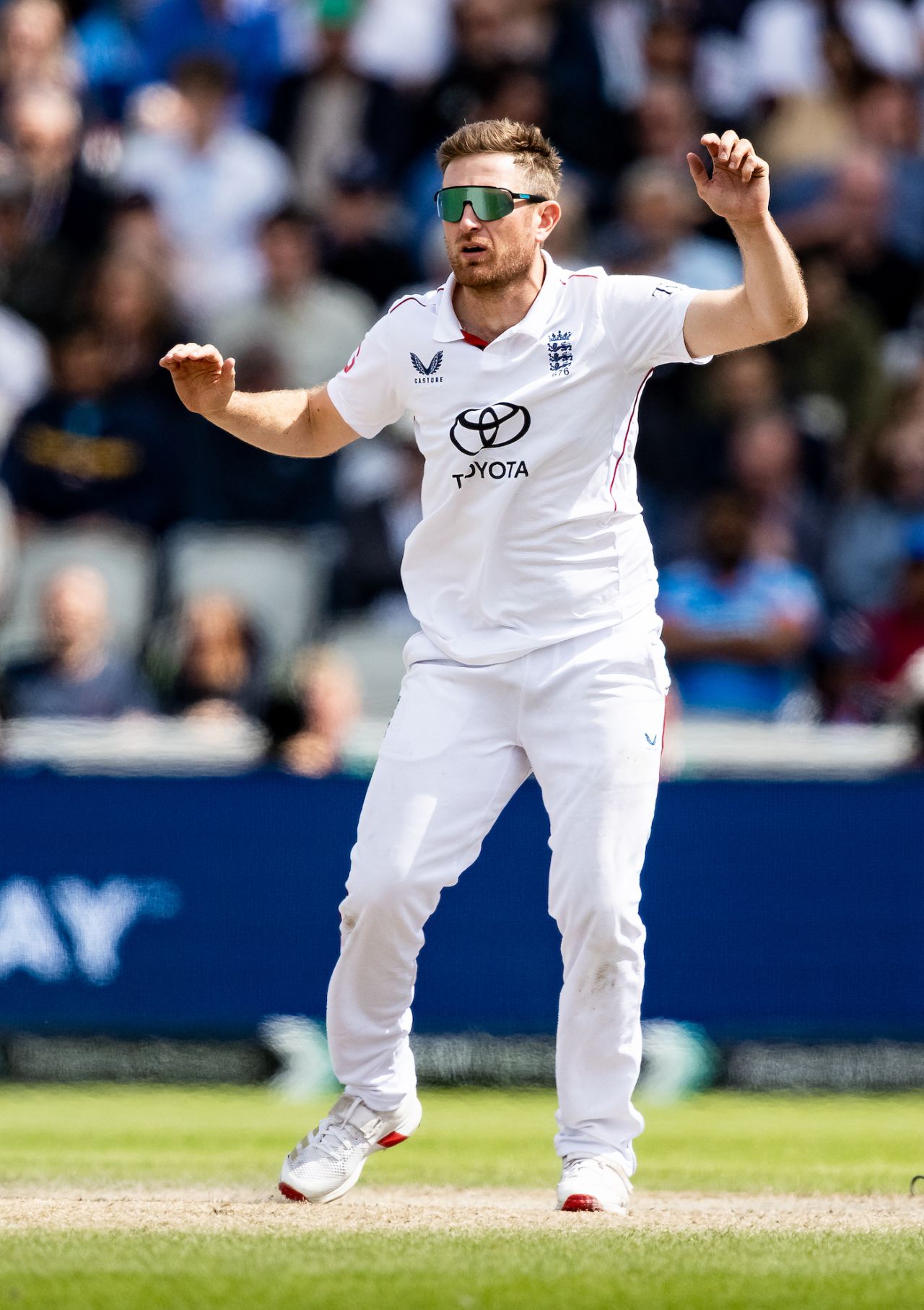 Liam Dawson was brought on in the 16th over, England vs India, 4th Test, Manchester, 4th day, July 26, 2025