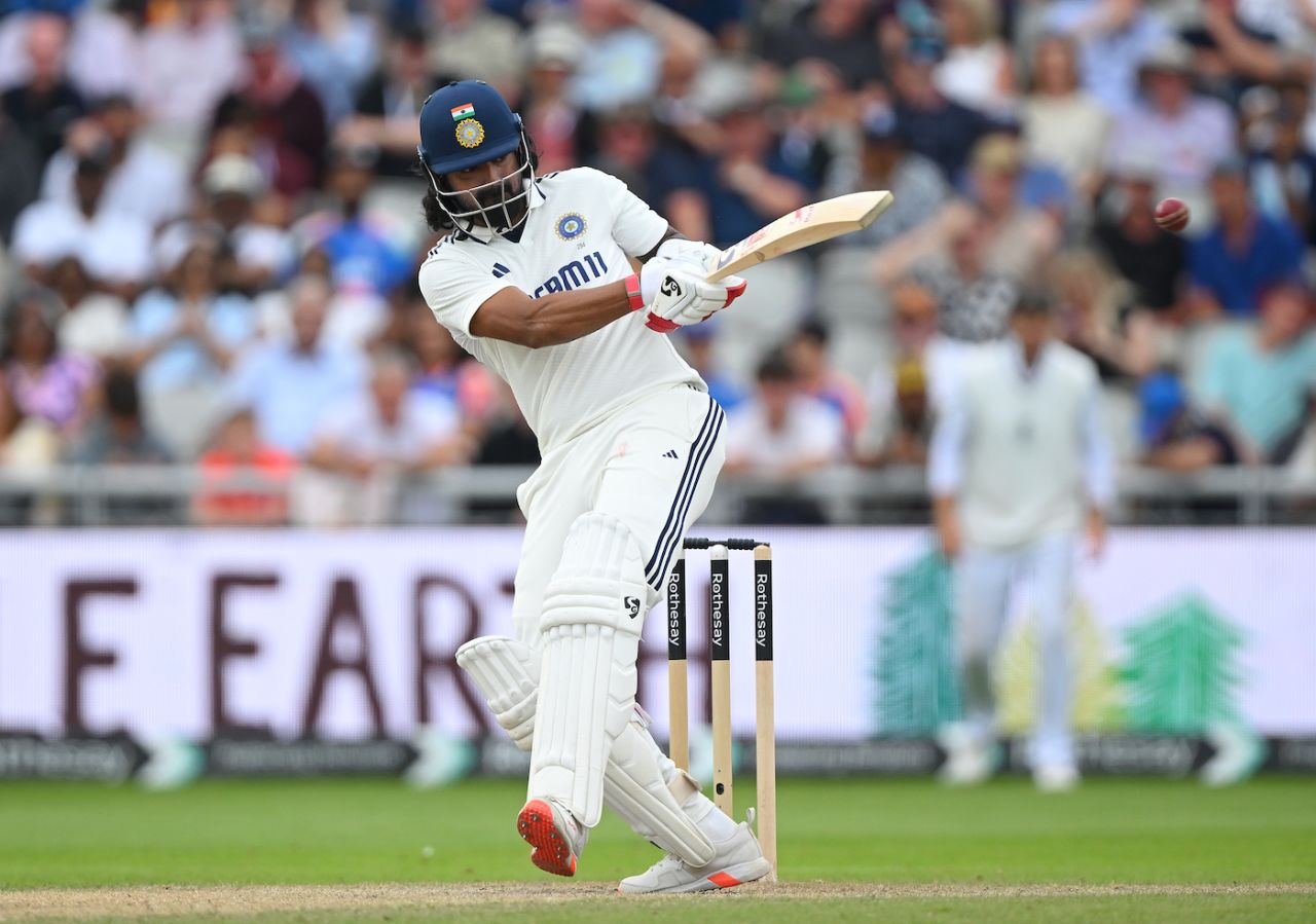 KL Rahul plays the short ball comfortably, England vs India, 4th Test, Manchester, 4th day, July 26, 2025
