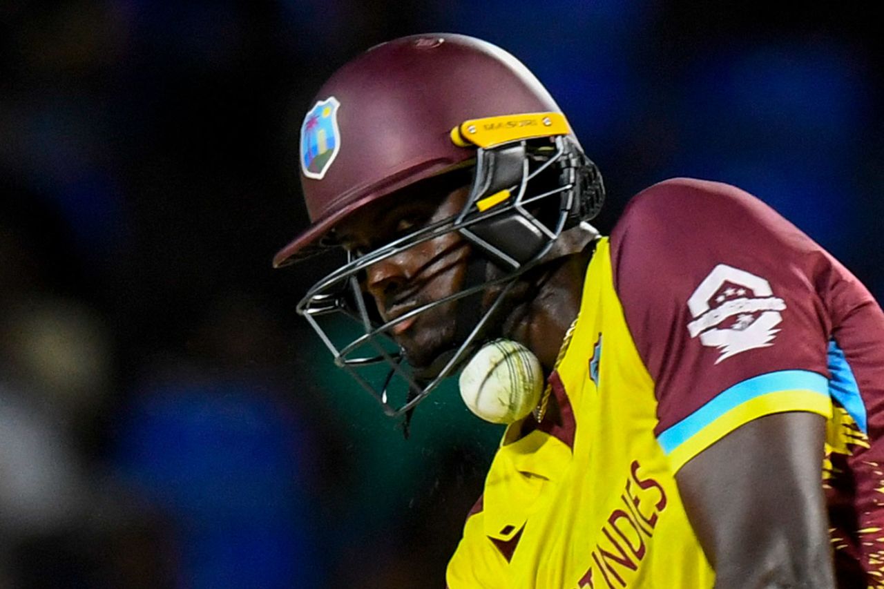 Jason Holder deflected a ball into his throat, West Indies vs Australia, 4th T20I, St Kitts, July 26, 2025
