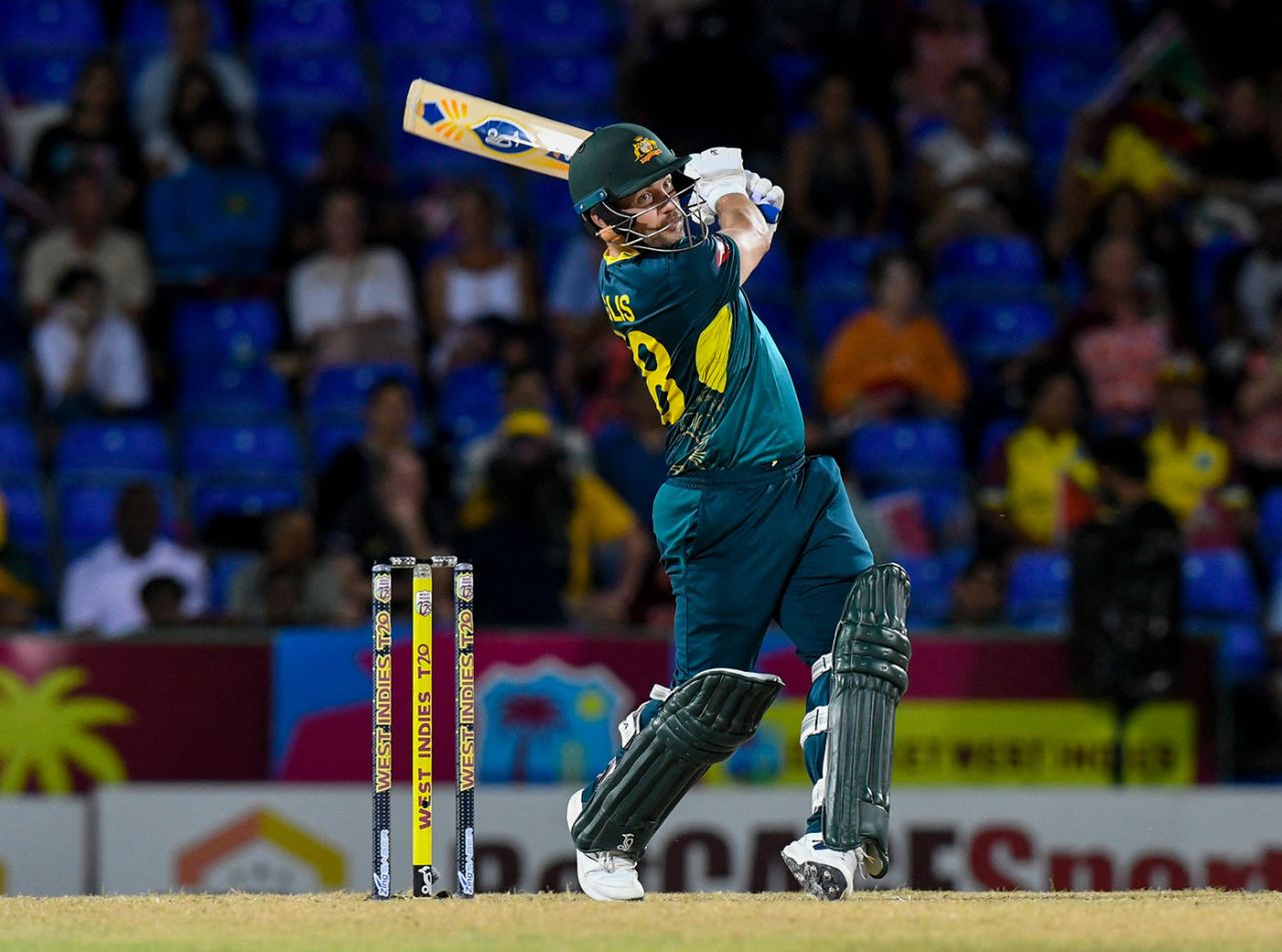 Josh Inglis dominated Australia's powerplay, West Indies vs Australia, 4th T20I, St Kitts, July 26, 2025