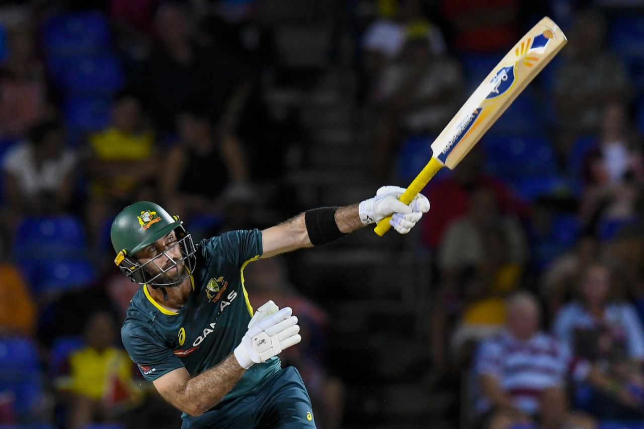 Glenn Maxwell hit 47 in 18 balls, West Indies vs Australia, 4th T20I, Basseterre, July 26, 2025
