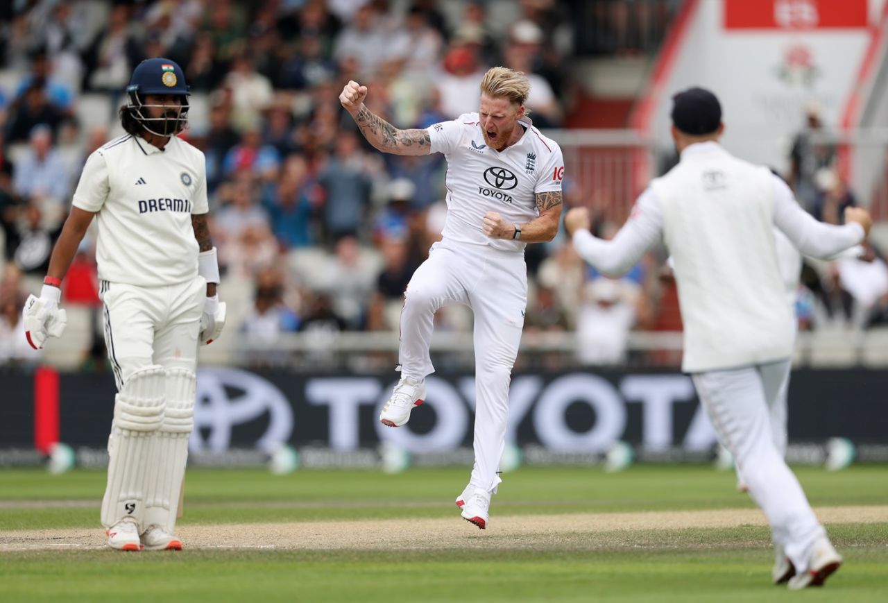 Ben Stokes trapped KL Rahul lbw, England vs India, 4th Test, Manchester, 5th day, July 27, 2025