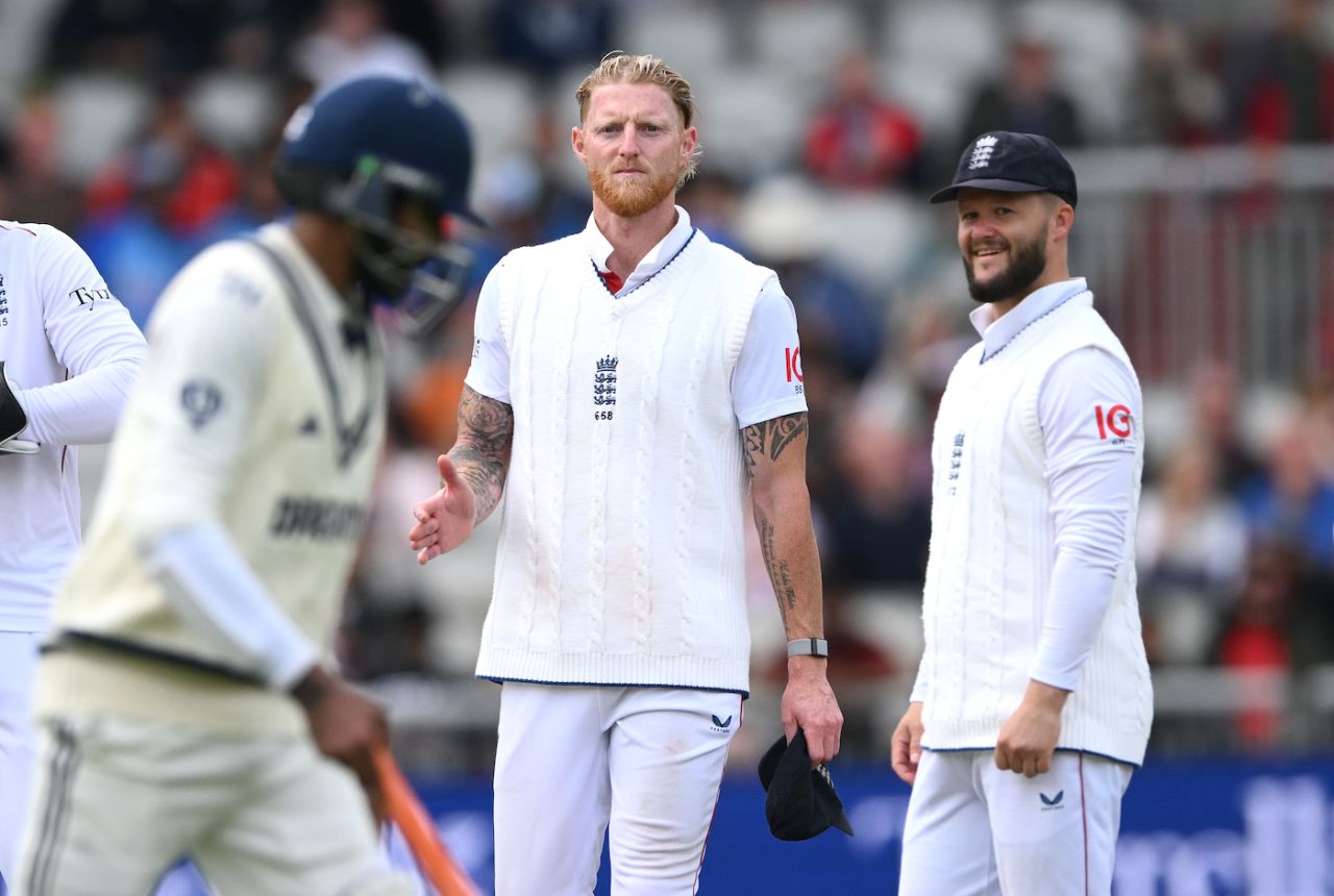 Ravindra Jadeja refused Ben Stokes' offer for a draw after the 138th over, England vs India, 4th Test, Manchester, 5th day, July 27, 2025