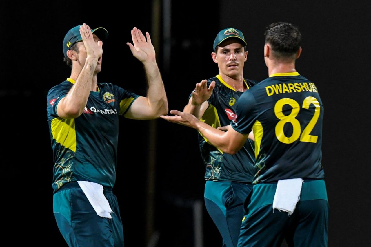 Ben Dwarshuis took three wickets, West Indies vs Australia, 5th T20I, St Kitts, July 28, 2025