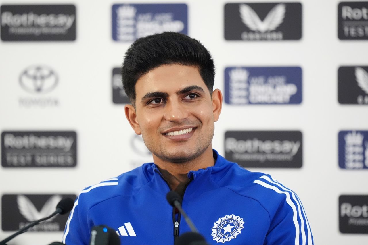 Shubman Gill addresses a pre-match media conference, England vs India, 5th Test, The Oval, London, July 30, 2025