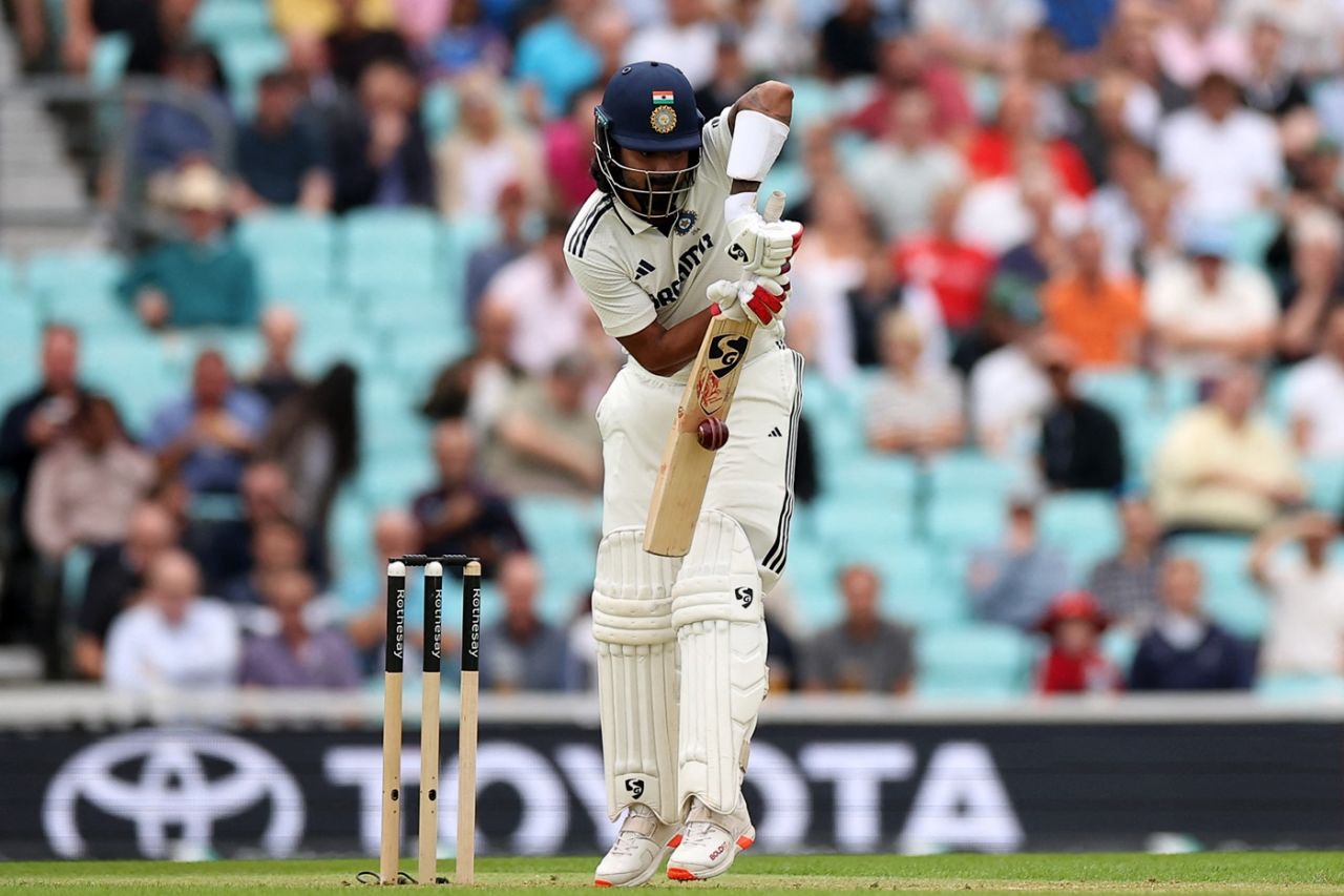 KL Rahul struck an early four, England vs India, 5th Test, 1st day, The Oval, July 31, 2025
