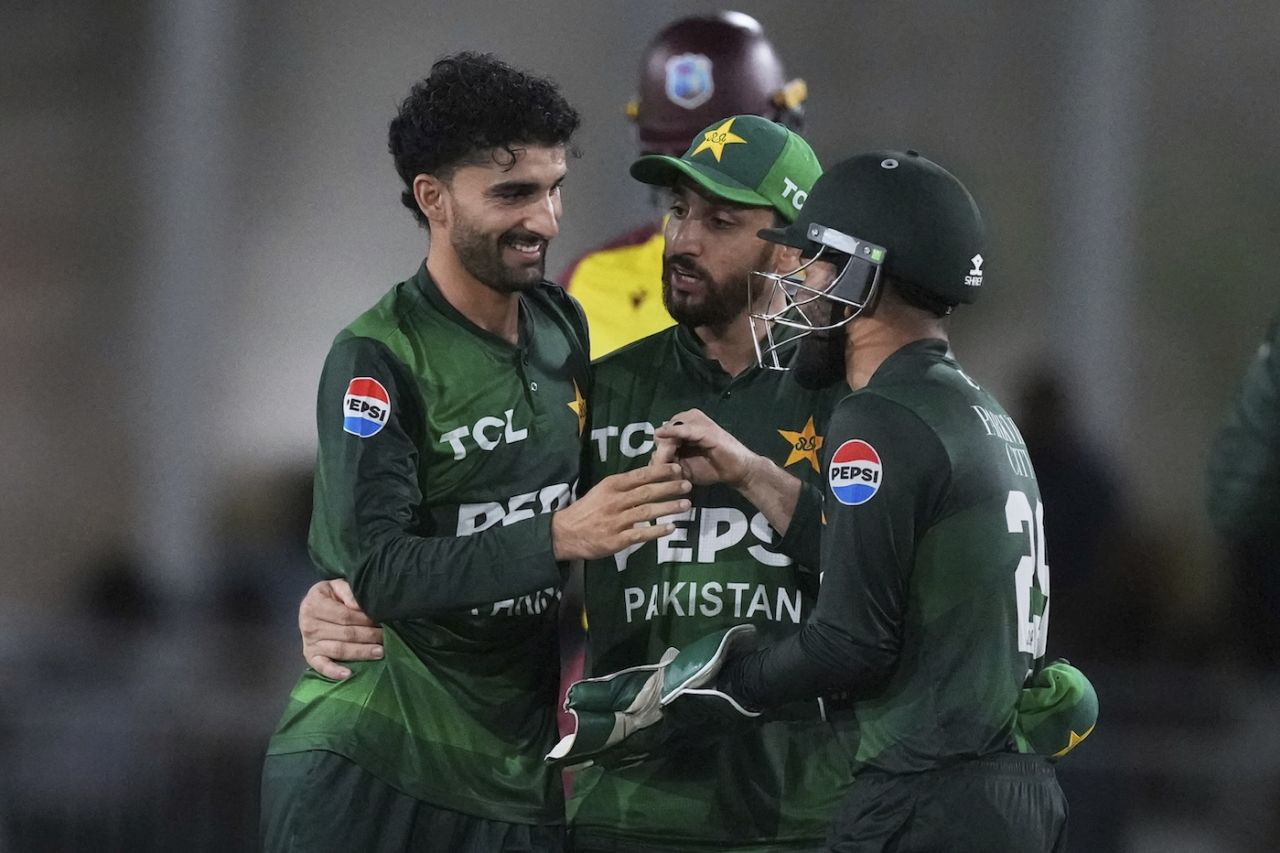 Sufiyan Muqeem totally flummoxed Romario Shepherd, West Indies vs Pakistan, 1st T20I, Lauderhill, July 31, 2025