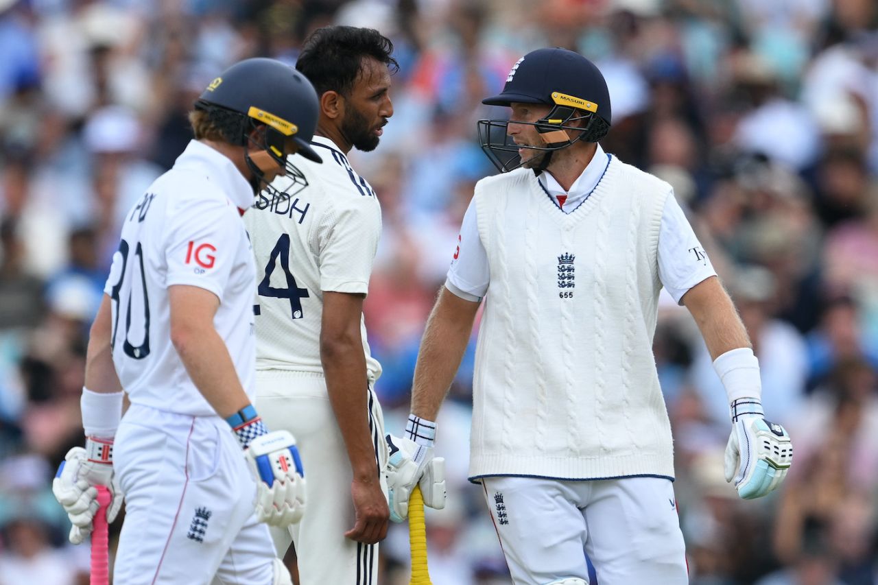 Things heated up between Joe Root and Prasidh Krishna, England vs India, 5th Test, 2nd day, The Oval, August 1, 2025