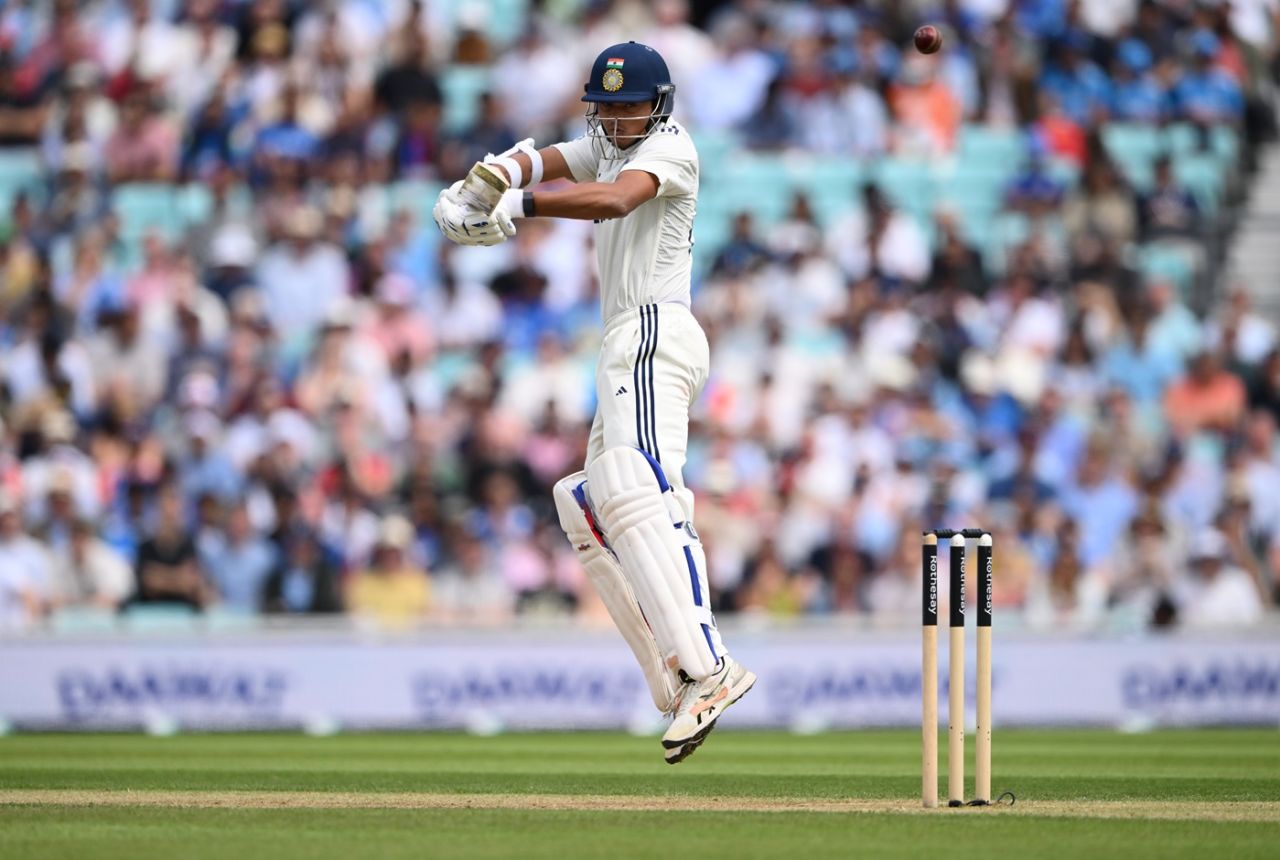 Yashasvi Jaiswal finds the gap past second slip, England vs India, 5th Test, 3rd day, The Oval, August 2, 2025