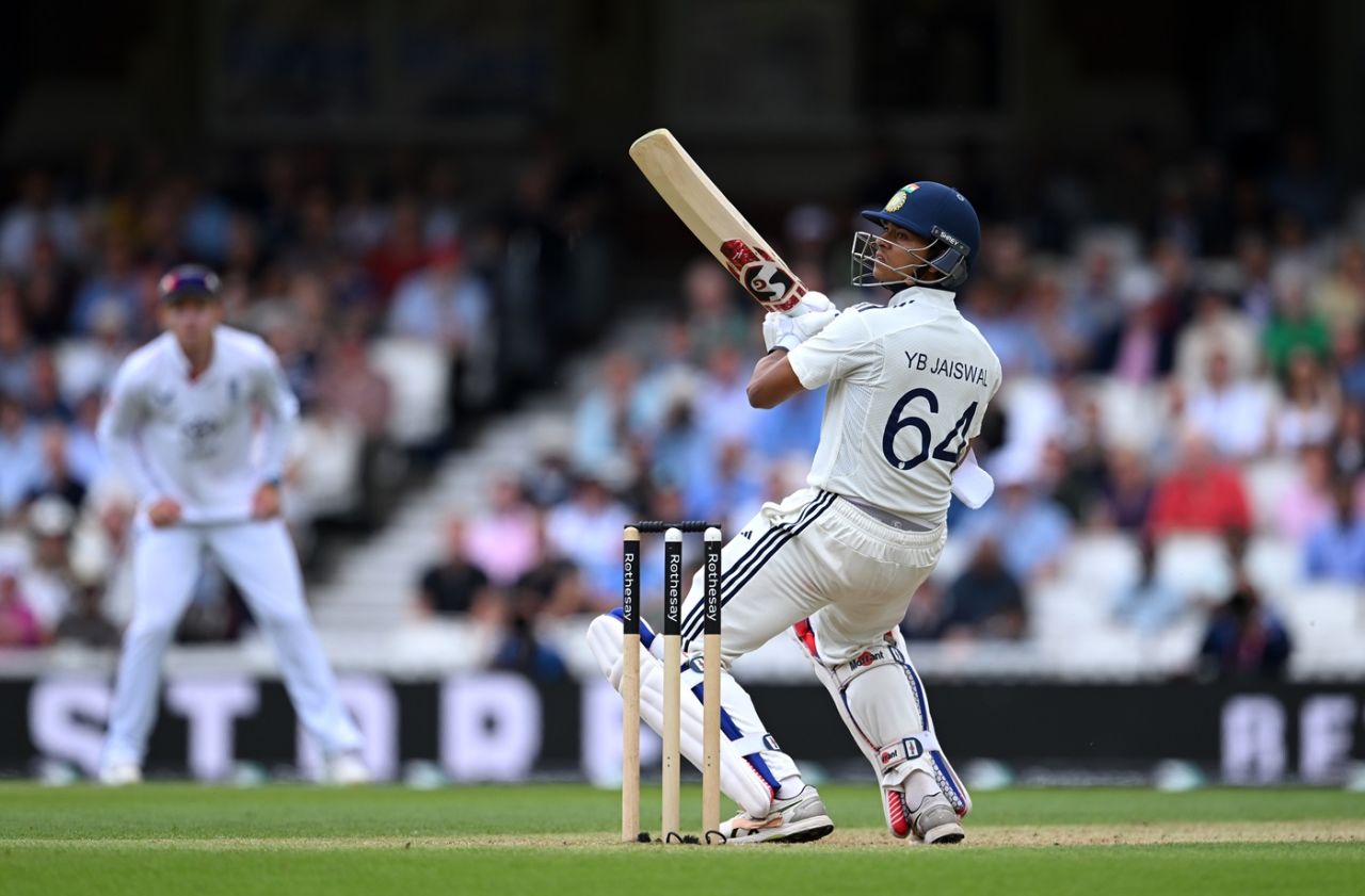 Yashasvi Jaiswal ramps for four, England vs India, 5th Test, 3rd day, The Oval, August 2, 2025