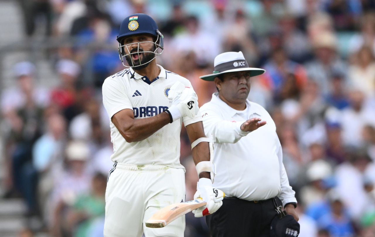 Akash Deep celebrates his fifty, England vs India, 5th Test, 3rd Day, The Oval, August 2, 2025