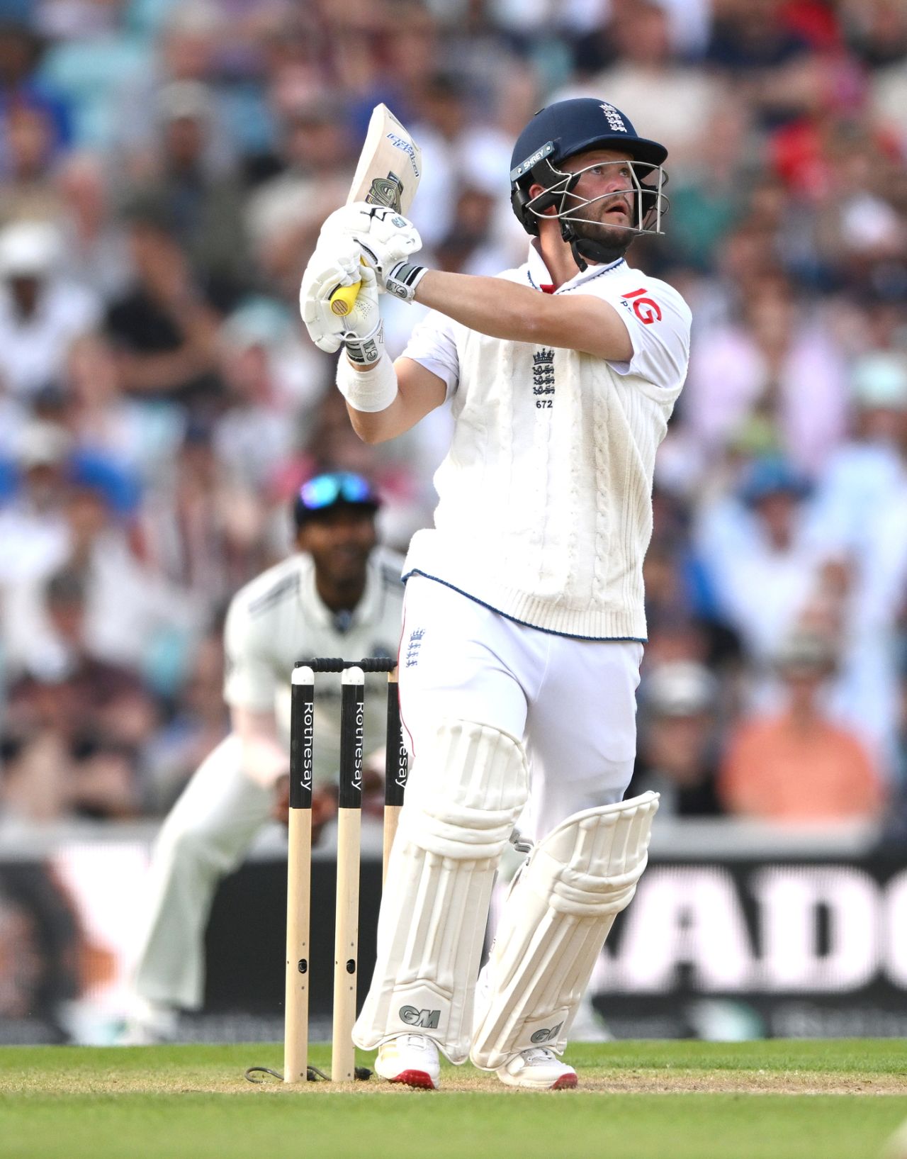 Ben Duckett plays a shot, England vs India, 5th Test, 3rd Day, The Oval, August 2, 2025