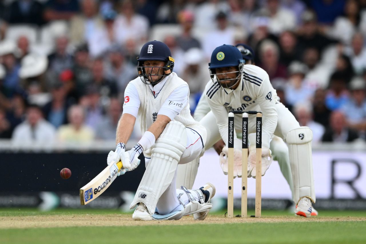 Joe Root reverse swept a ball from middle stump, England vs India, 5th Test, The Oval, 4th day, August 3, 2025