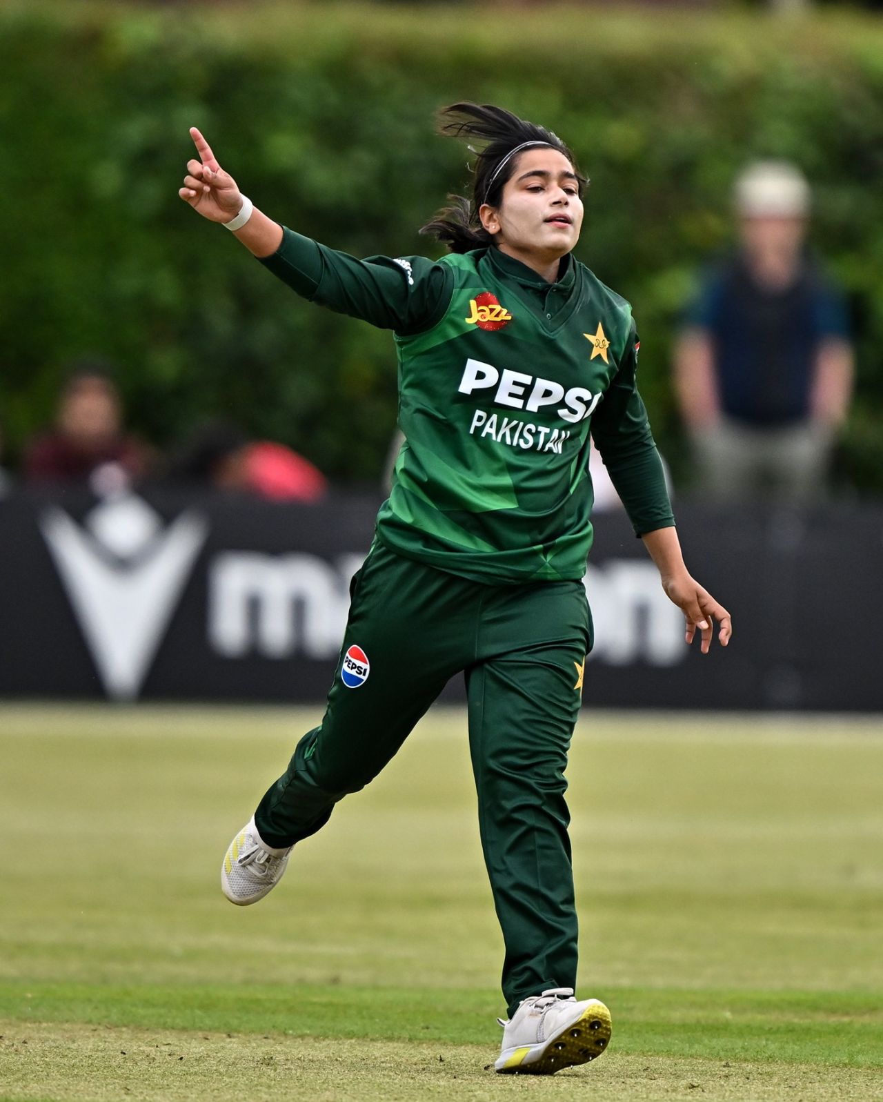 Fatima Sana took her first T20I four-for, Ireland vs Pakistan, 1st Women's T20I, Dublin, August 6, 2025