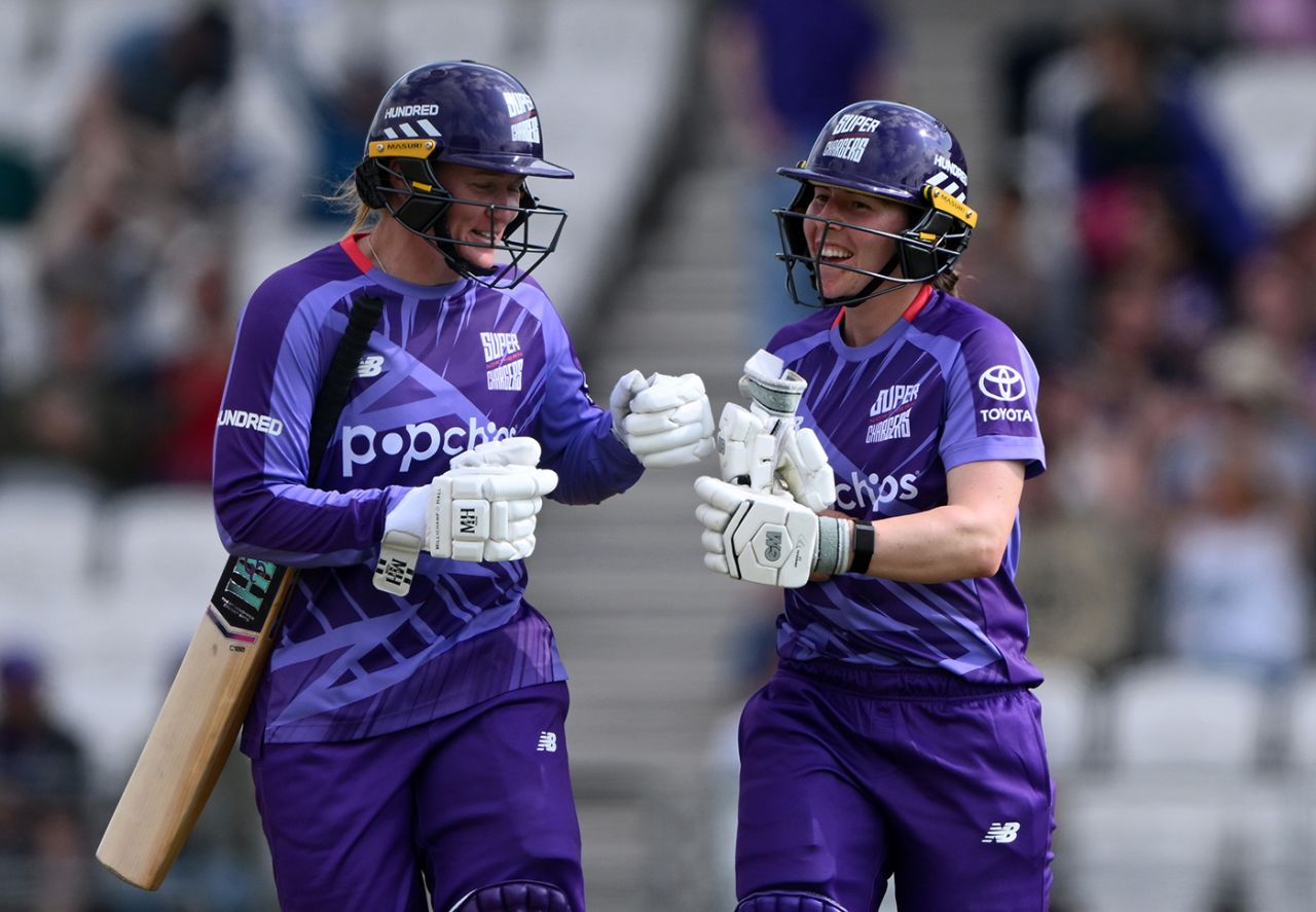 Hollie Armitage and Georgia Wareham added a fifty stand, Northern Superchargers vs Welsh Fire, Women's Hundred, Headingley, August 7, 2025
