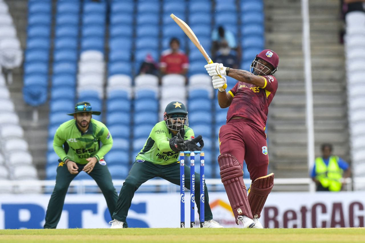 Evin Lewis was severe against errors in length, West Indies vs Pakistan, 1st ODI, Tarouba, August 9, 2025