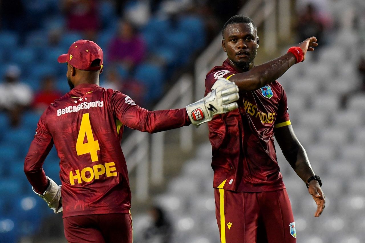 Jayden Seales got Saim Ayub in an excellent opening spell, West Indies vs Pakistan, 1st ODI, Tarouba, August 9, 2025