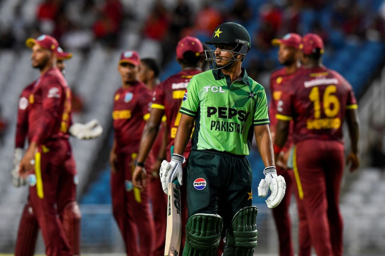 Saim Ayub had a short stay on ODI return, West Indies vs Pakistan, 1st ODI, Tarouba, August 9, 2025