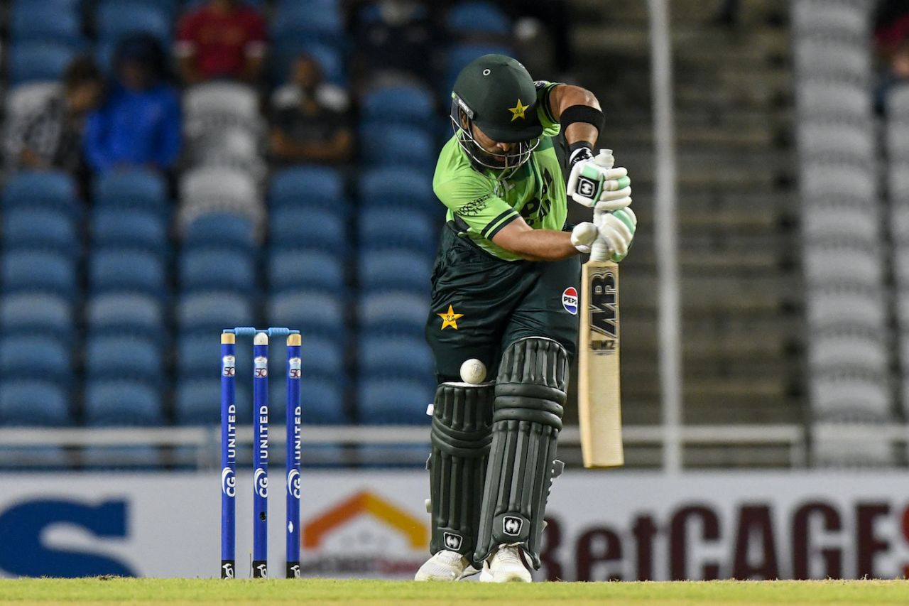 Abdullah Shafique was out lbw after being hit on both pads, West Indies vs Pakistan, 1st ODI, Tarouba, August 9, 2025