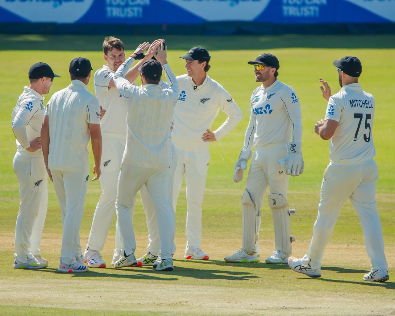 Jacob Duffy got his maiden Test wicket, Zimbabwe vs New Zealand, 2nd Test, Bulawayo, 3rd day, August 9, 2025