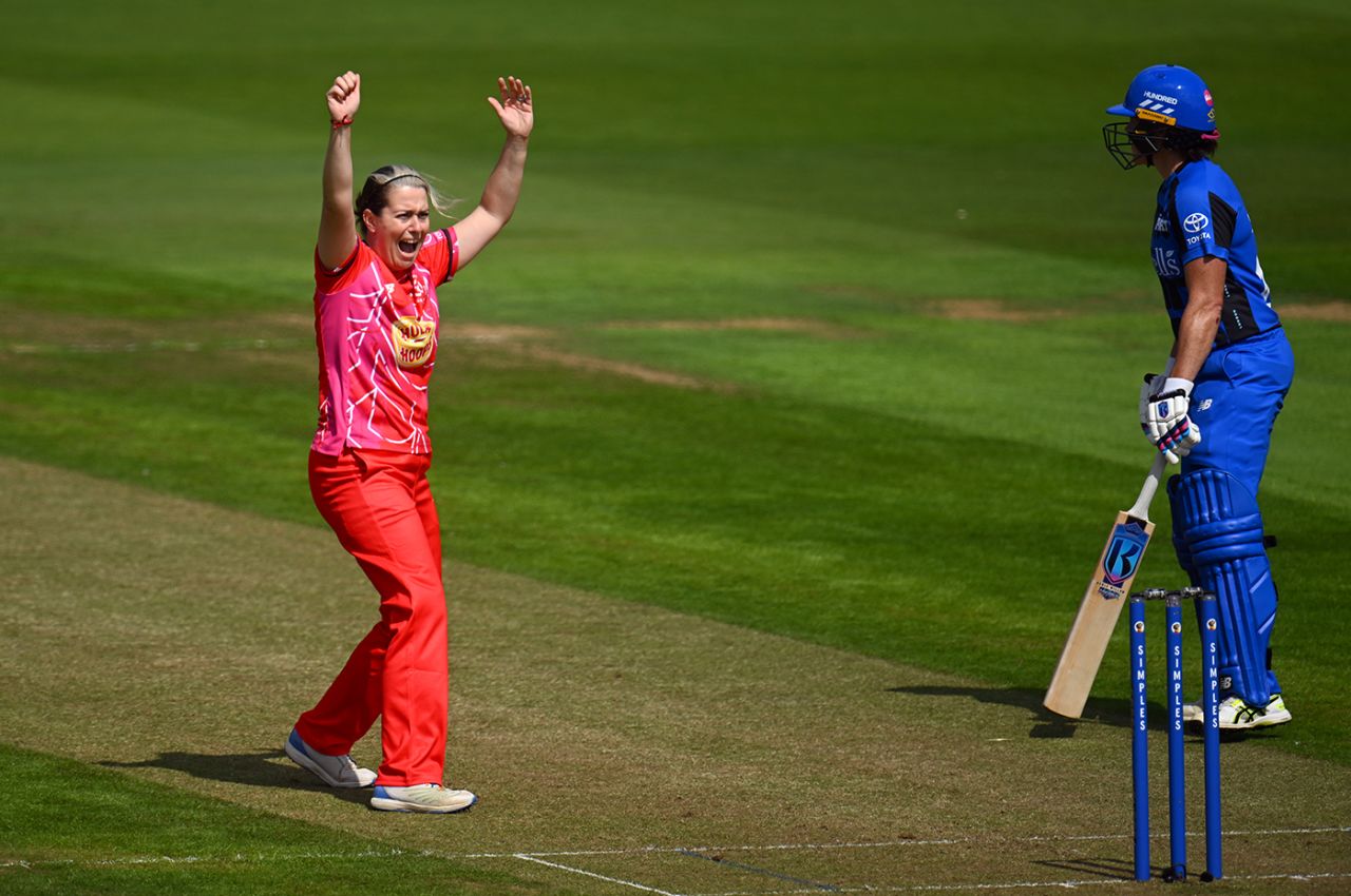 Katie Levick struck twice in two balls, Welsh Fire vs London Spirit, Women's Hundred, Cardiff, August 9, 2025