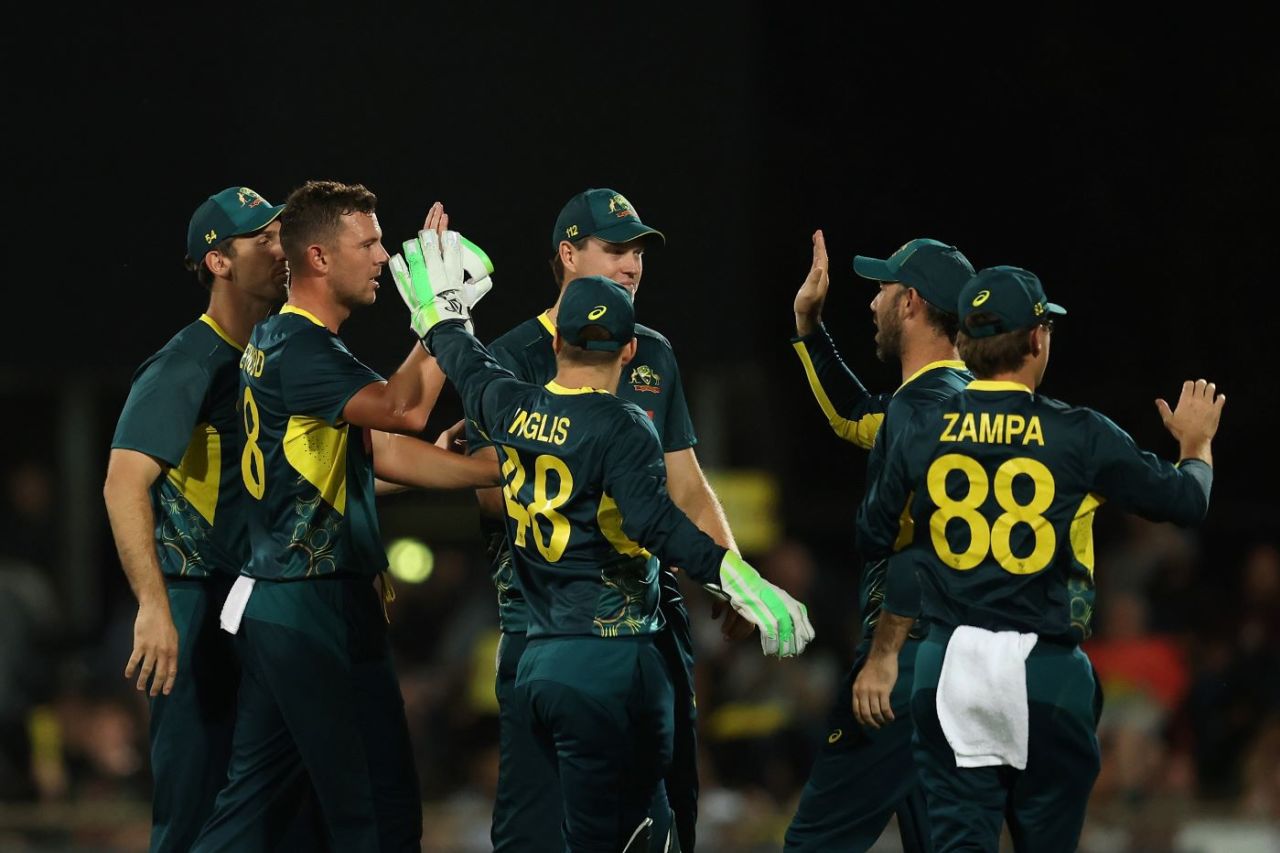 Josh Hazlewood struck in his first over, Australia vs South Africa, 1st T20I, Marrara Oval, Darwin, August 10, 2025