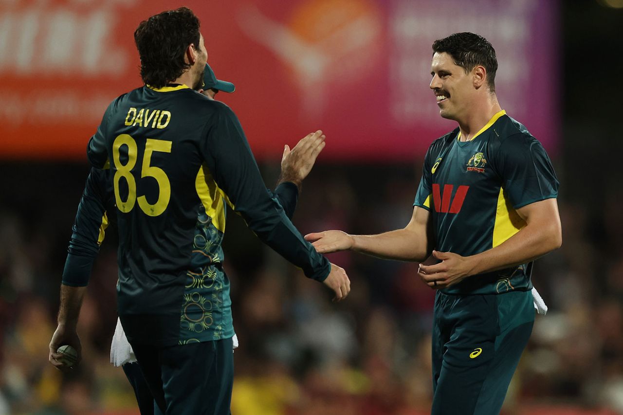 Ben Dwarshuis helped close out the game, Australia vs South Africa, 1st T20I, Marrara Oval, Darwin, August 10, 2025