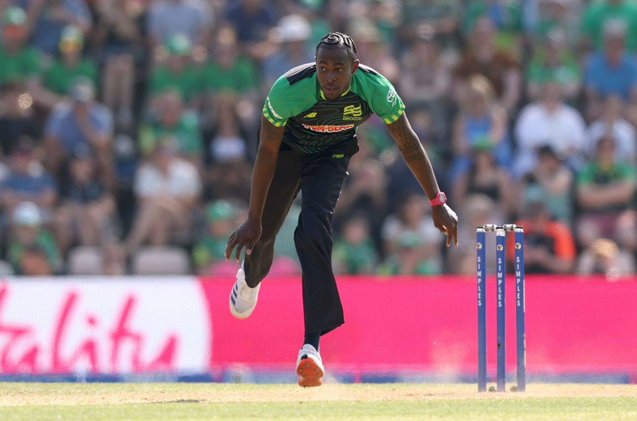 Jofra Archer claimed two wickets, Southern Brave vs Birmingham Phoenix, Utilita Bowl, The Hundred Men's Competition, August 10, 2025